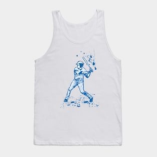 Baseball Batter or Hitter in Launch Position - 01 Tank Top